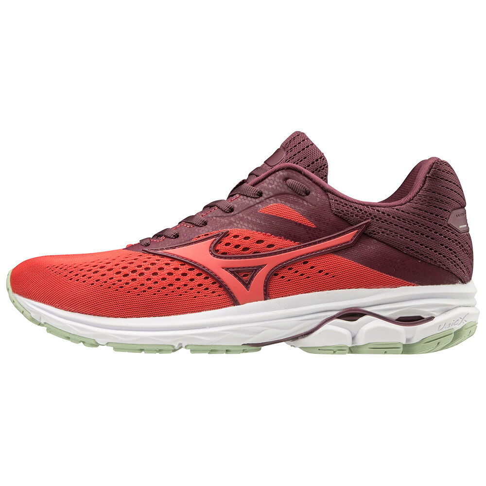 Mizuno WAVE RIDER 23 - Bayan Koşu Ayakkabısı - Kırmızı/Bordo Türkiye (RUANLX-413)